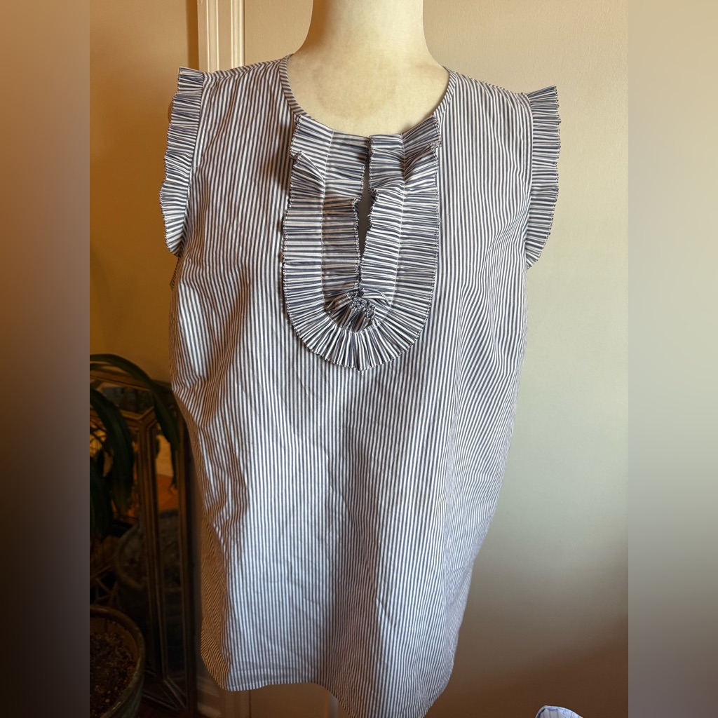 J Crew Striped Sleeveless Top Sz. 12t
